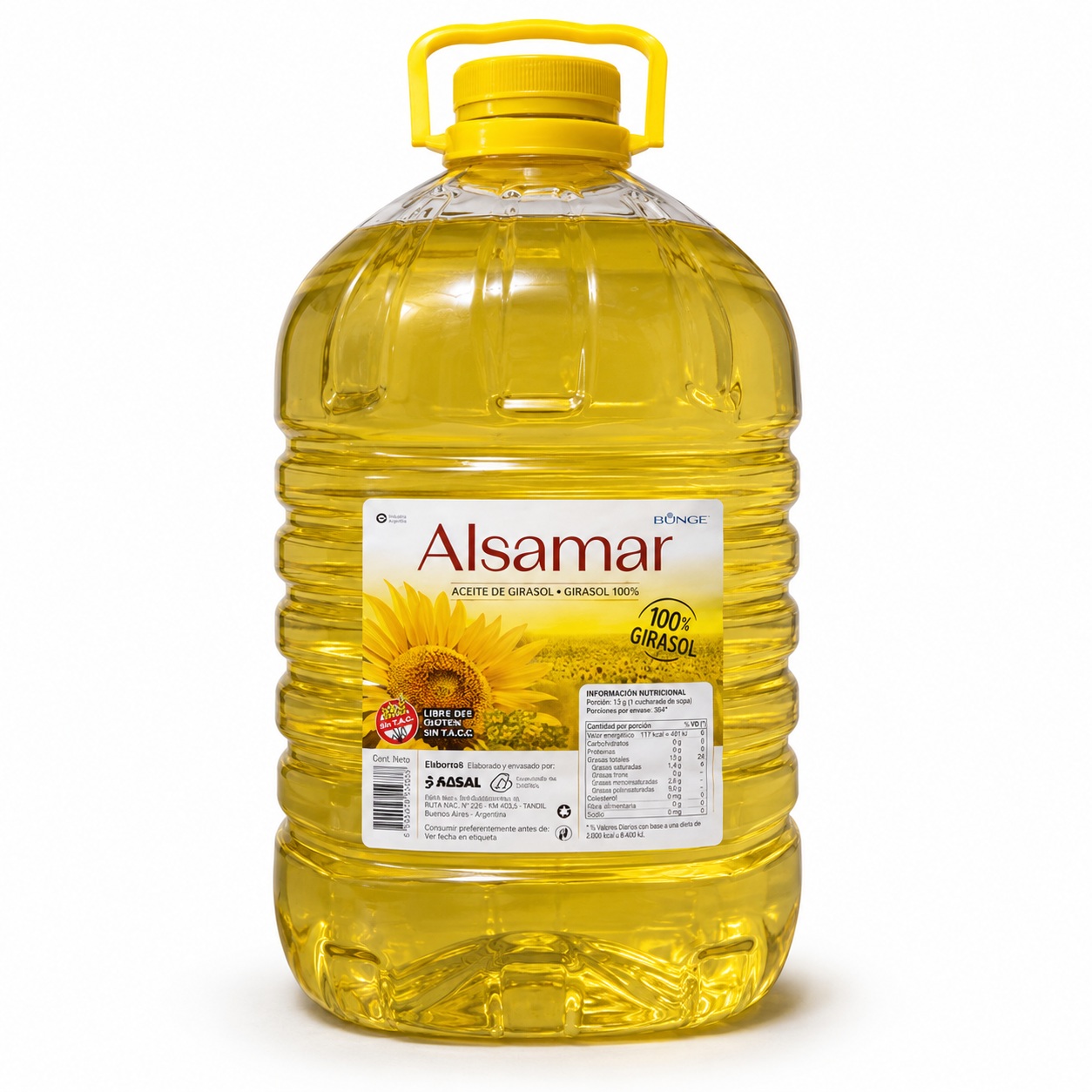 Aceite de Girasol Alto Oleico Alsamar 5 Lts