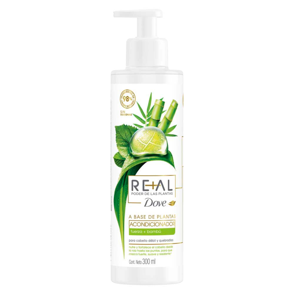 Acondicionador Re+al PdlP Fuerza + Bamb Dove 300 ml