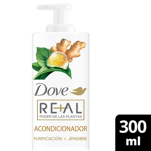 Acondicionador Re+al PdlP Purificacion Dove 300 ml