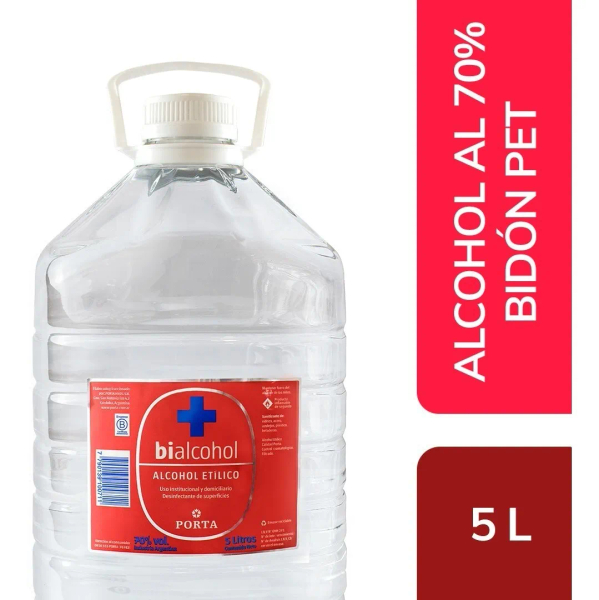 Alcohol 70º Bidon Bialcohol 5 Lts