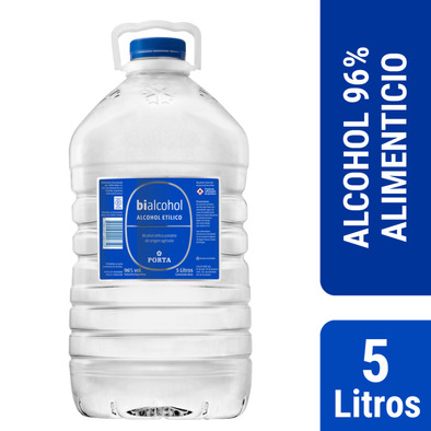 Alcohol Etilico 96%Vol. Bidon Bialcohol 5 Lts