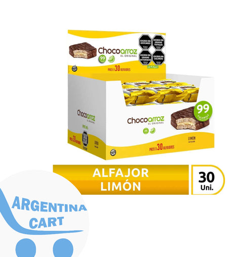 Alfajor de Arroz Limon x6 Chocoarroz 6 Un