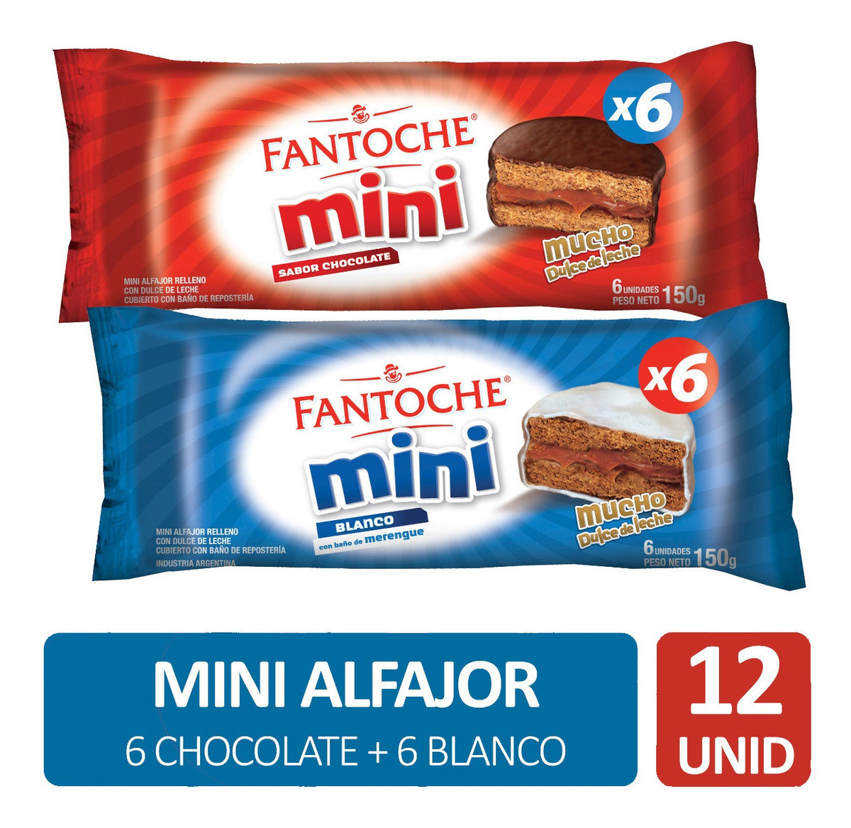 Alfajorcitos Nieve Fantoche 150 Grs
