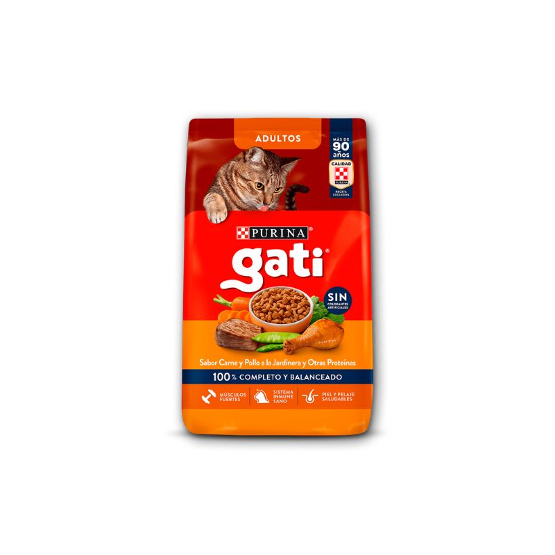 Alim.P/Gato Adulto Carne y Pollo Gati 3 Kgr