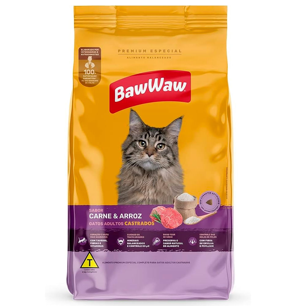 Alim.P/Gato Castrado Carne & Pollo Raza 1 Kgr