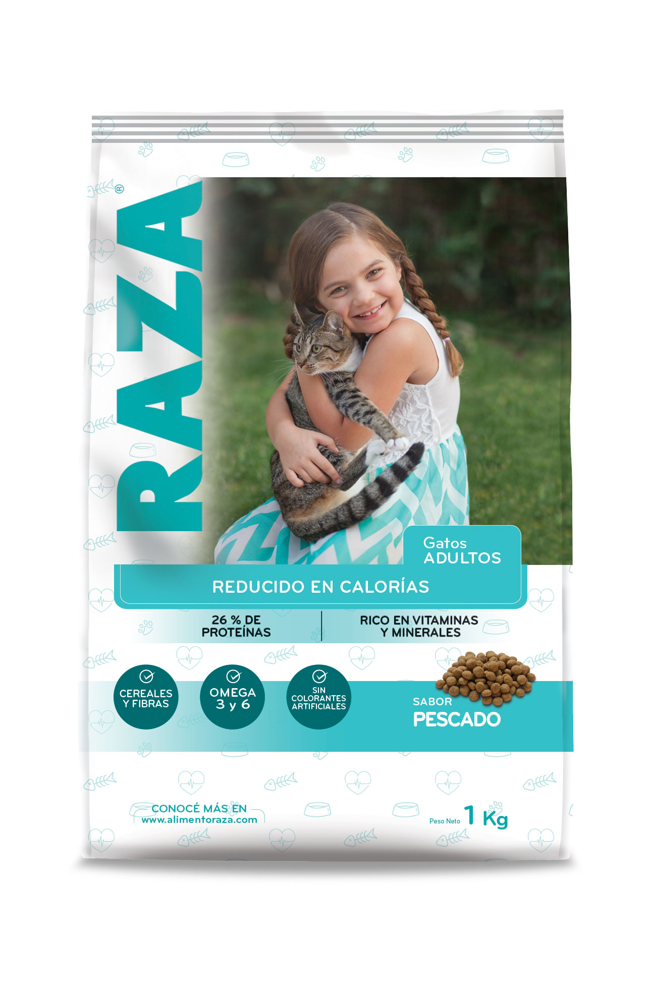 Alim.P/Gato Castrado Carne & Pollo Raza 500 Grs