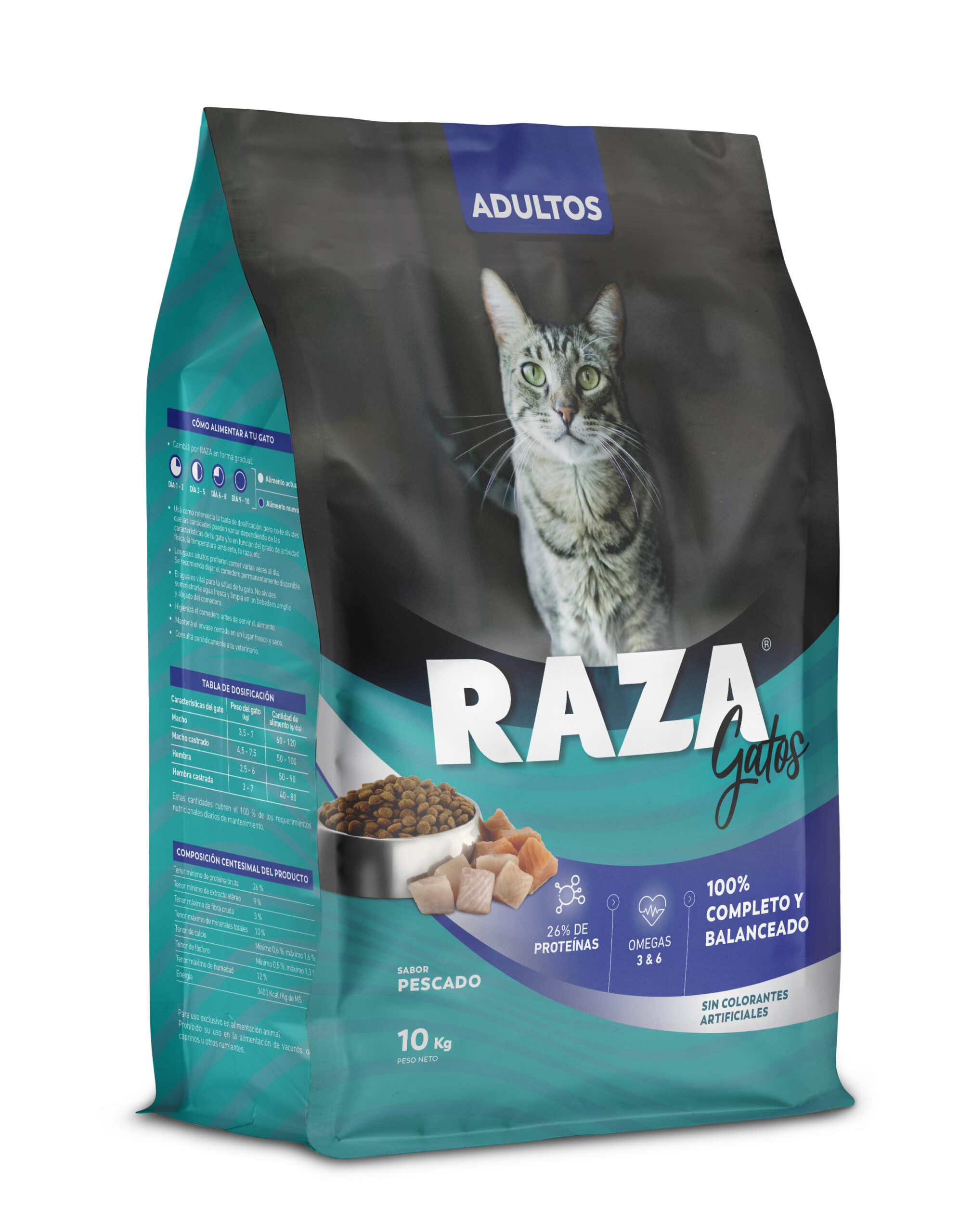 Alim.P/Gato Pescado +Omega 3y6 Raza 10 Kgr