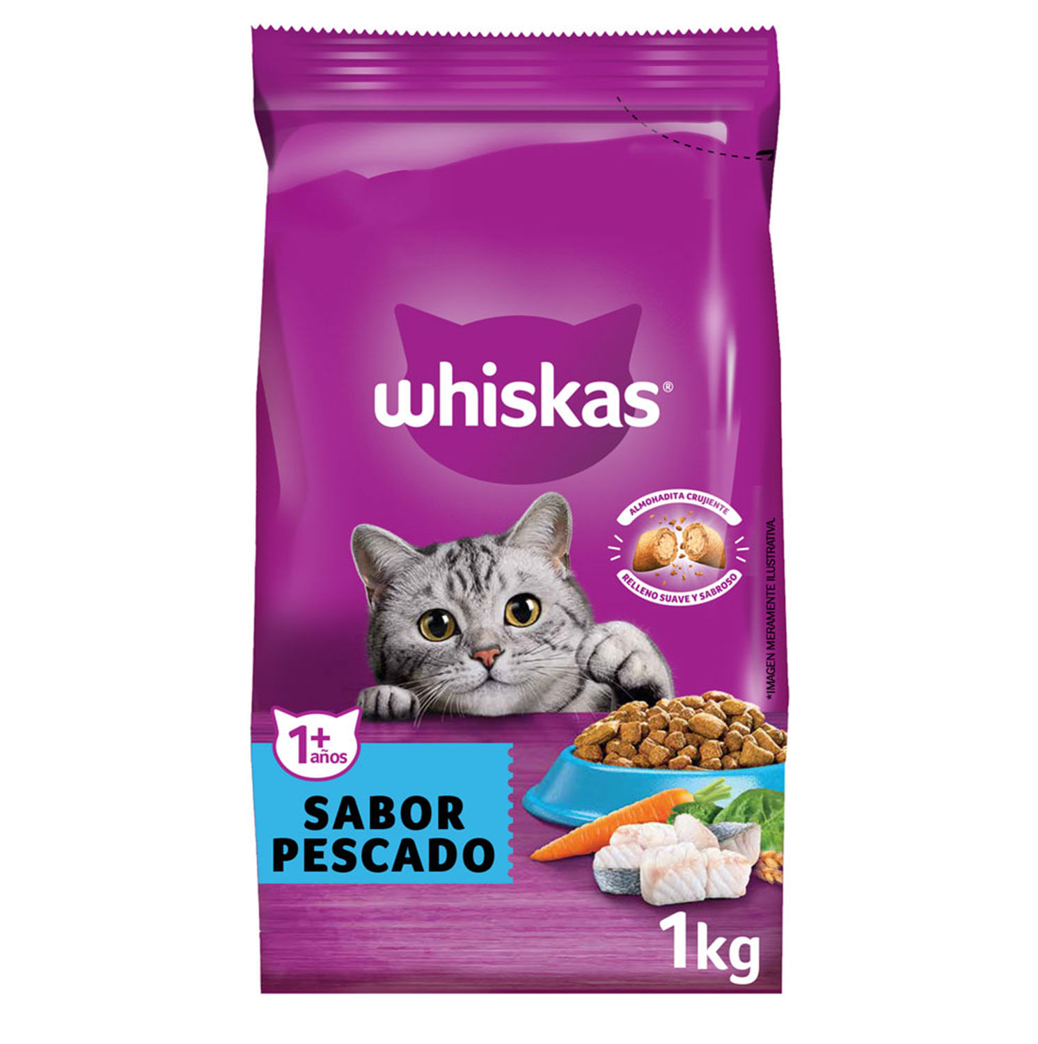 Alim.P/Gato Pescado Whiskas 1 Kgr