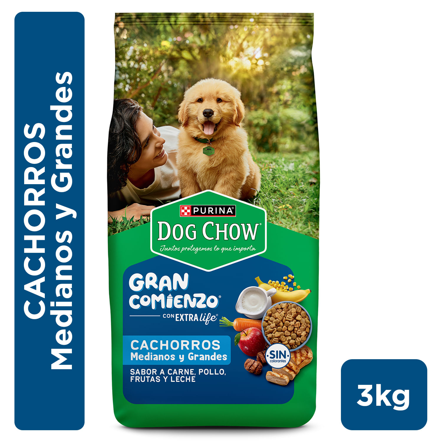 Alim.P/P.Cachorro Gran Comienzo Med. y Dog Chow 3 Kgr
