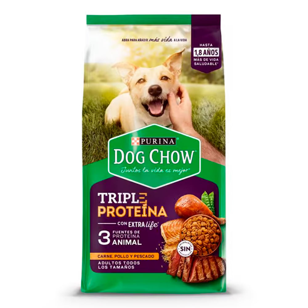 Alim.P/Perro Ad.M/L Triple Proteina Ext Dog Chow 3 Kgr