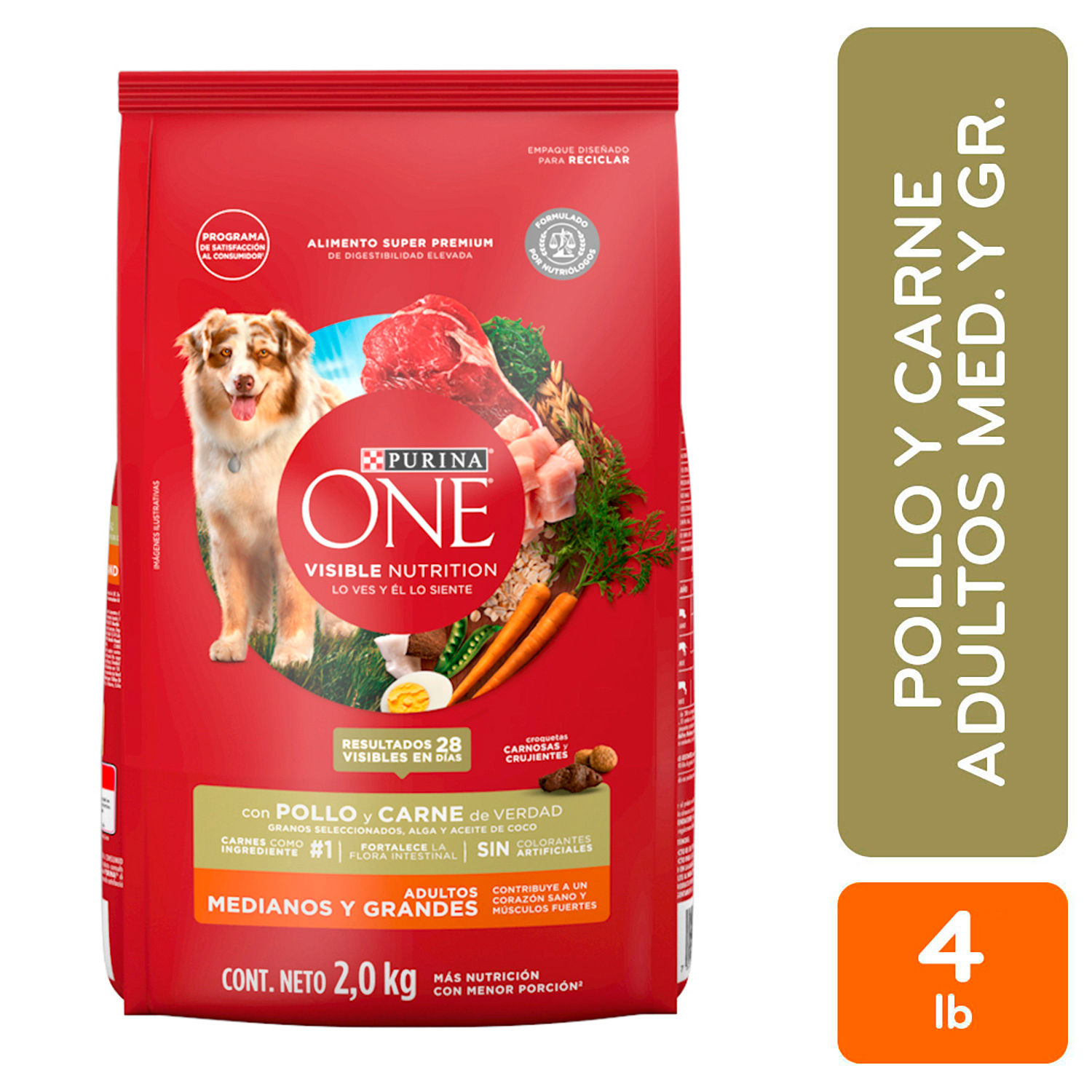 Alim.P/Perro Adulto Longevidad Carne & Dog Chow 8 Kgr