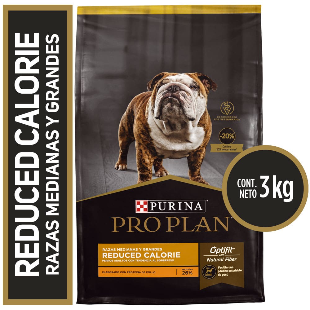 Alim.P/Perro Carne Reducido en Calorias Raza 3 Kgr