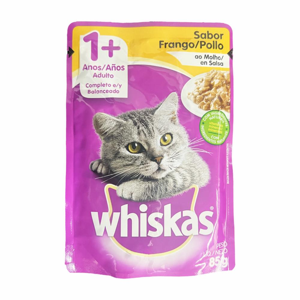 Alim.Snack P/Gato Carne Whiskas 80 Grs