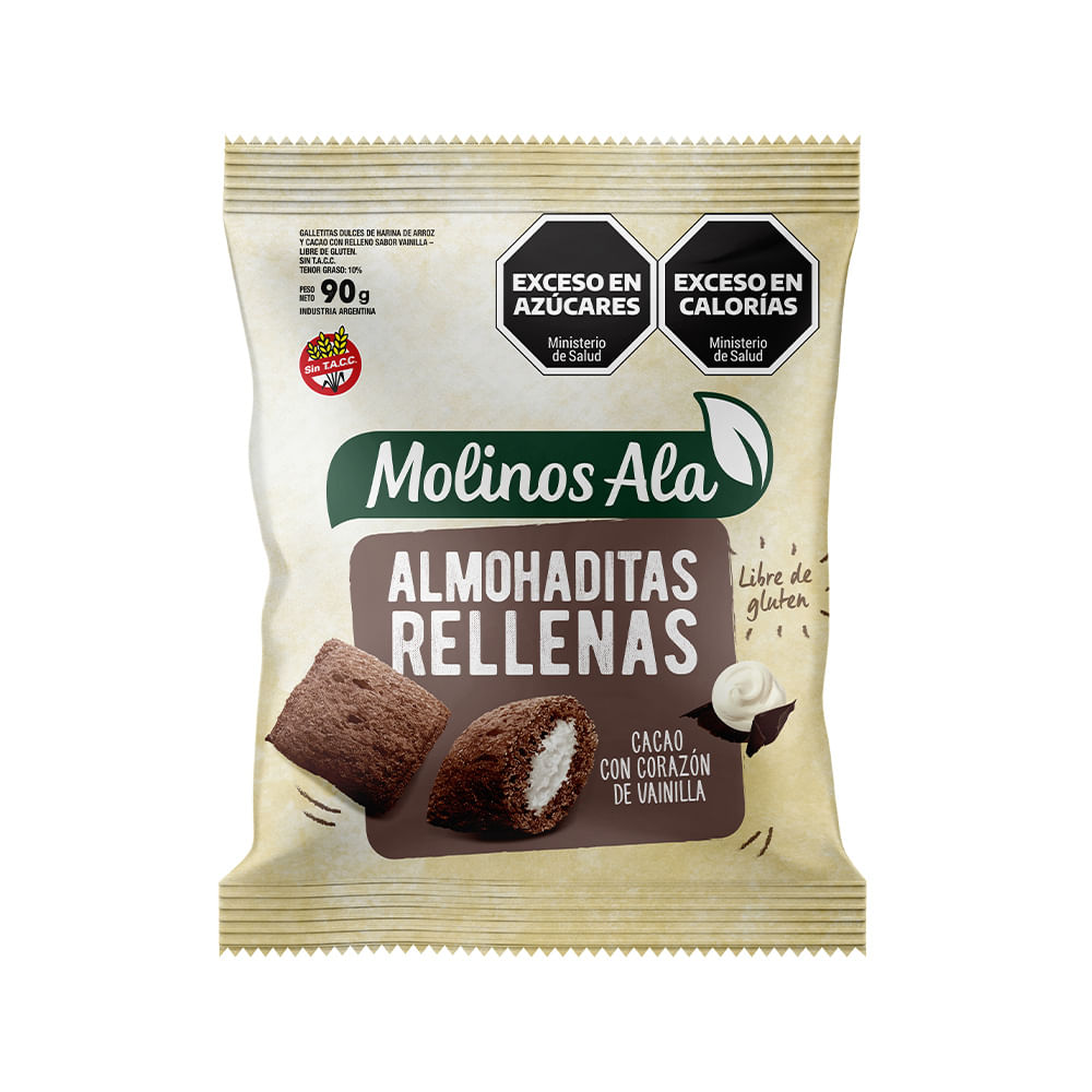 Almohaditas Rell. Cacao y Vainilla Molinos Ala 90 Grs