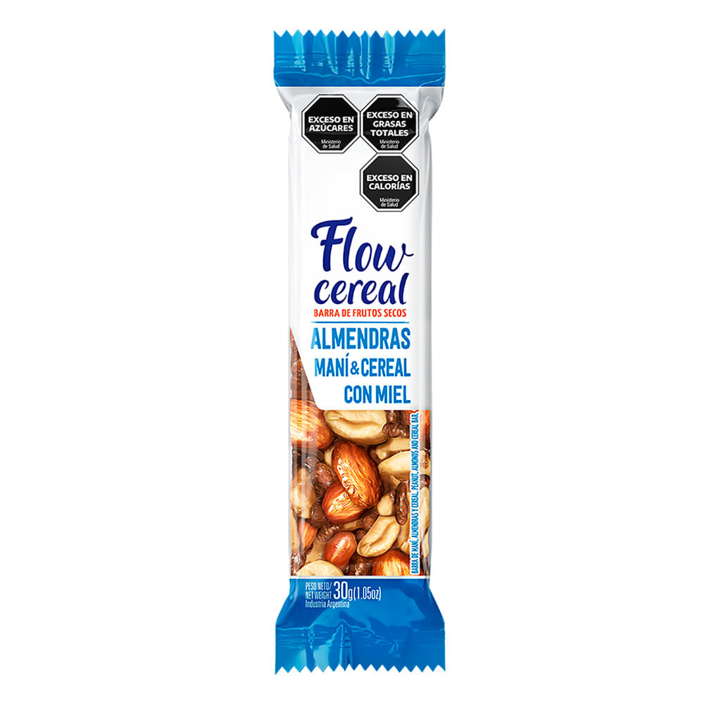 Barra de Cereal Almendras Enteras C/P C Flow 6 Un