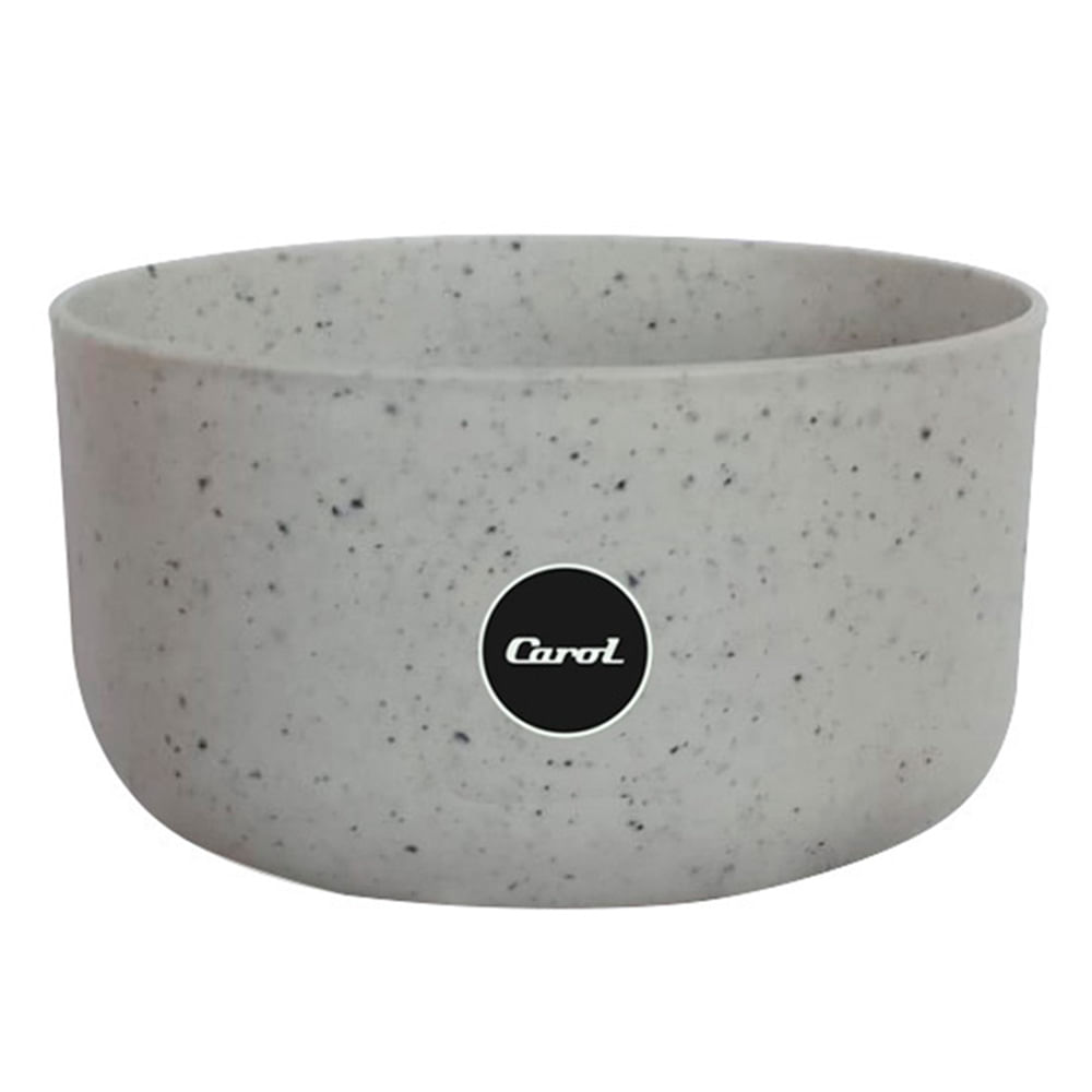 Bowl Plastico Recto D 14x8cm Beige Carol 1 Un