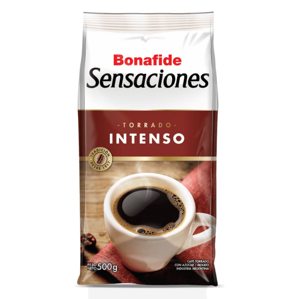 Cafe Sensaciones Torrado Intenso Bonafide 500 Grs