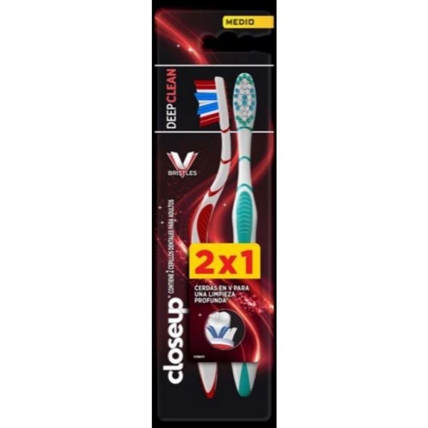Cepillo Deep Clean Medio X2 Close Up 2 Un