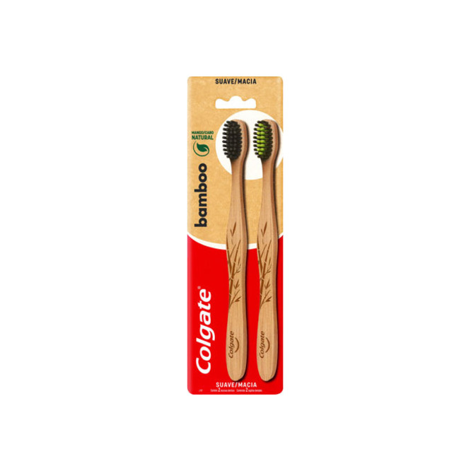 Cepillo Dental Bamboo x2 Colgate 2 Un