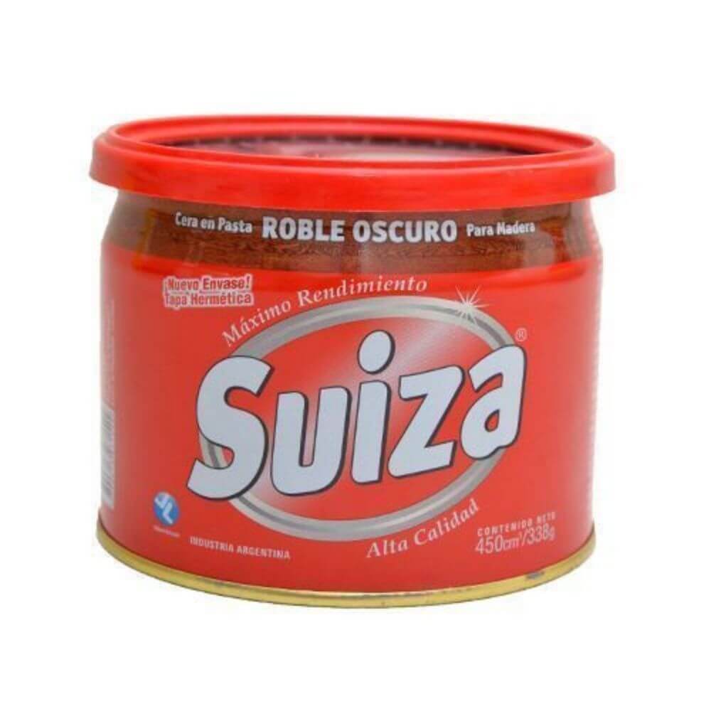 Cera Pasta Roble Oscuro Lata Suiza 450 cc
