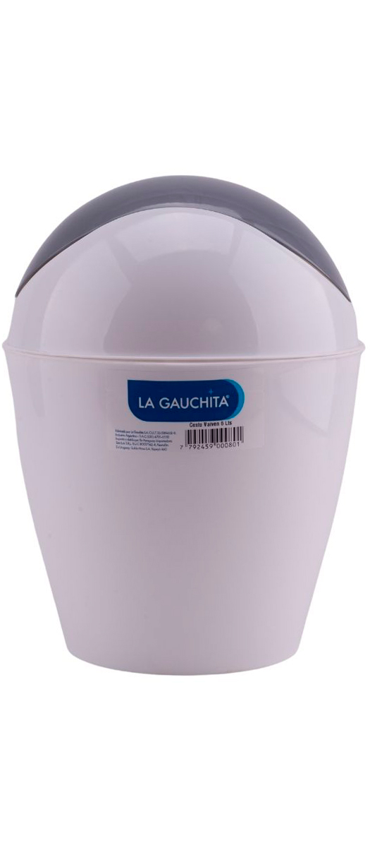 Cesto Vaiven 6Lts. Redondo La Gauchita 1 Un