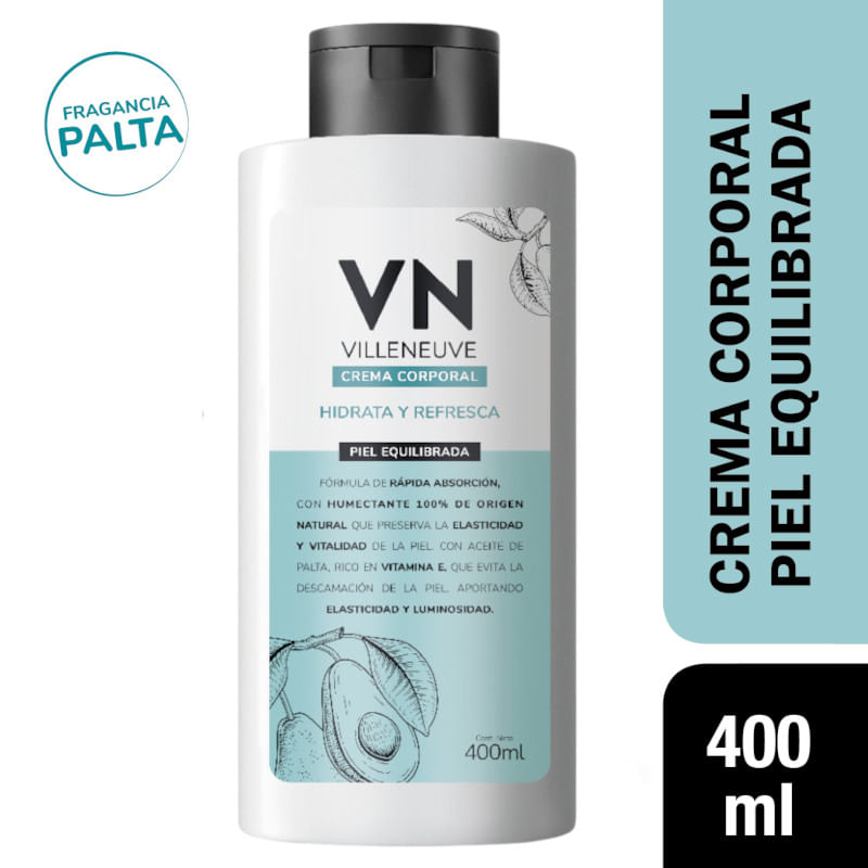 Crema Corporal Hidrata Y Refresca P.Equ Villeneuve 400 ml