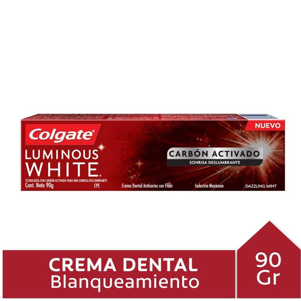 Crema Dental Luminous White Carbon Acti Colgate 90 Grs