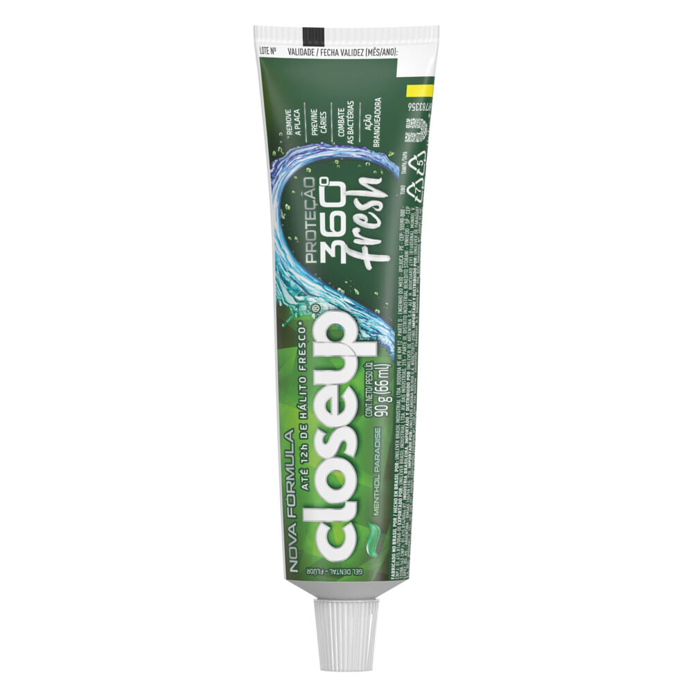Crema Dental Menthol Paradise 360°Fresh Close Up 90 Grs