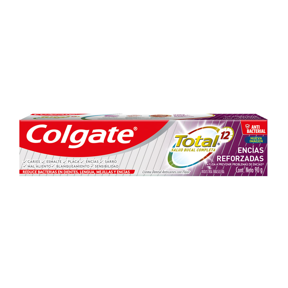 Crema Dental Total 12 Encias Reforzadas Colgate 90 Grs