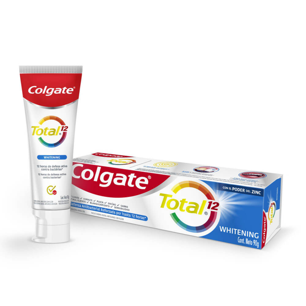 Crema Dental Total 12 Whitening Colgate 90 Grs
