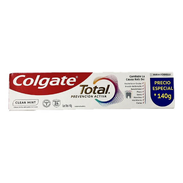 Crema Dental Total Prevencion Activa Or Colgate 140 Grs