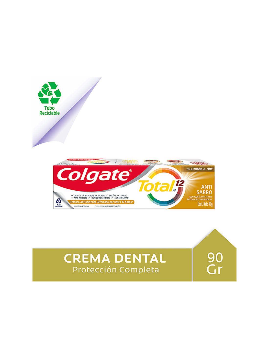 Crema Dental Total Sarro Control Colgate 90 Grs
