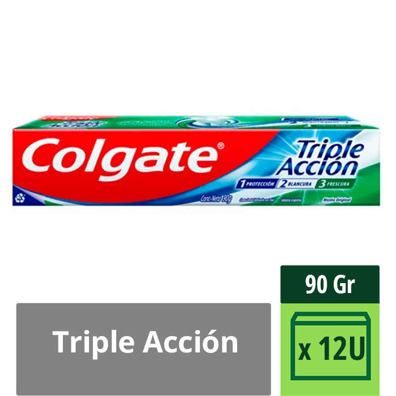 Crema Dental Triple Accion Colgate 90 Grs