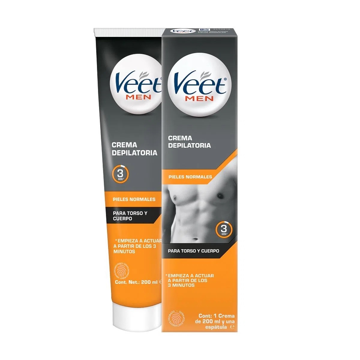Crema Depilatoria Corporal Men Piel Nor Veet 200 ml