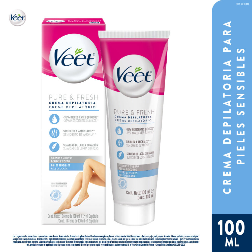 Crema Depilatoria Piel Sensible Veet 100 ml