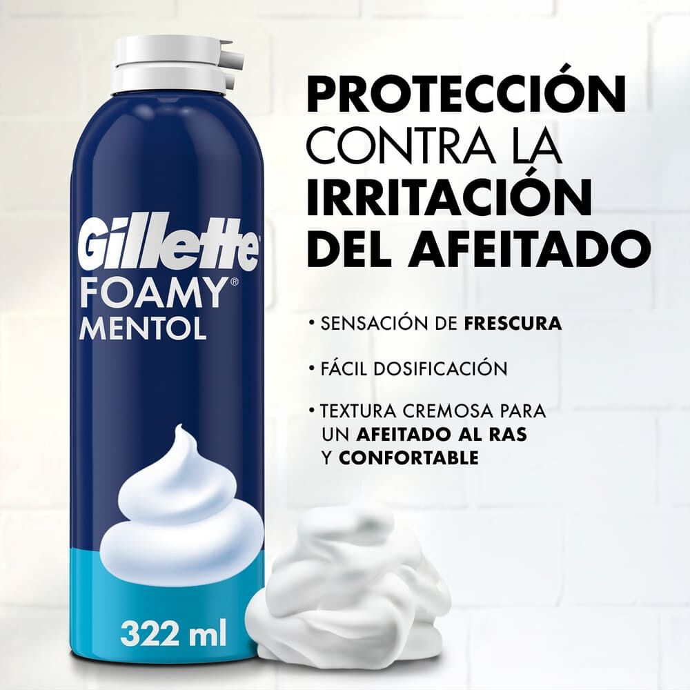 Crema de Afeitar Cara y Cuello Gillette 150 Grs