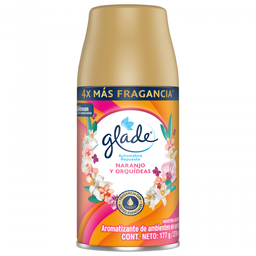 Deo.Amb. Automatico Naranjo y Orquideas Glade 270 cc