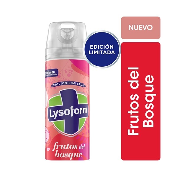 Desinfectante Frutos del Bosque Aerosol Lysoform 360 ml