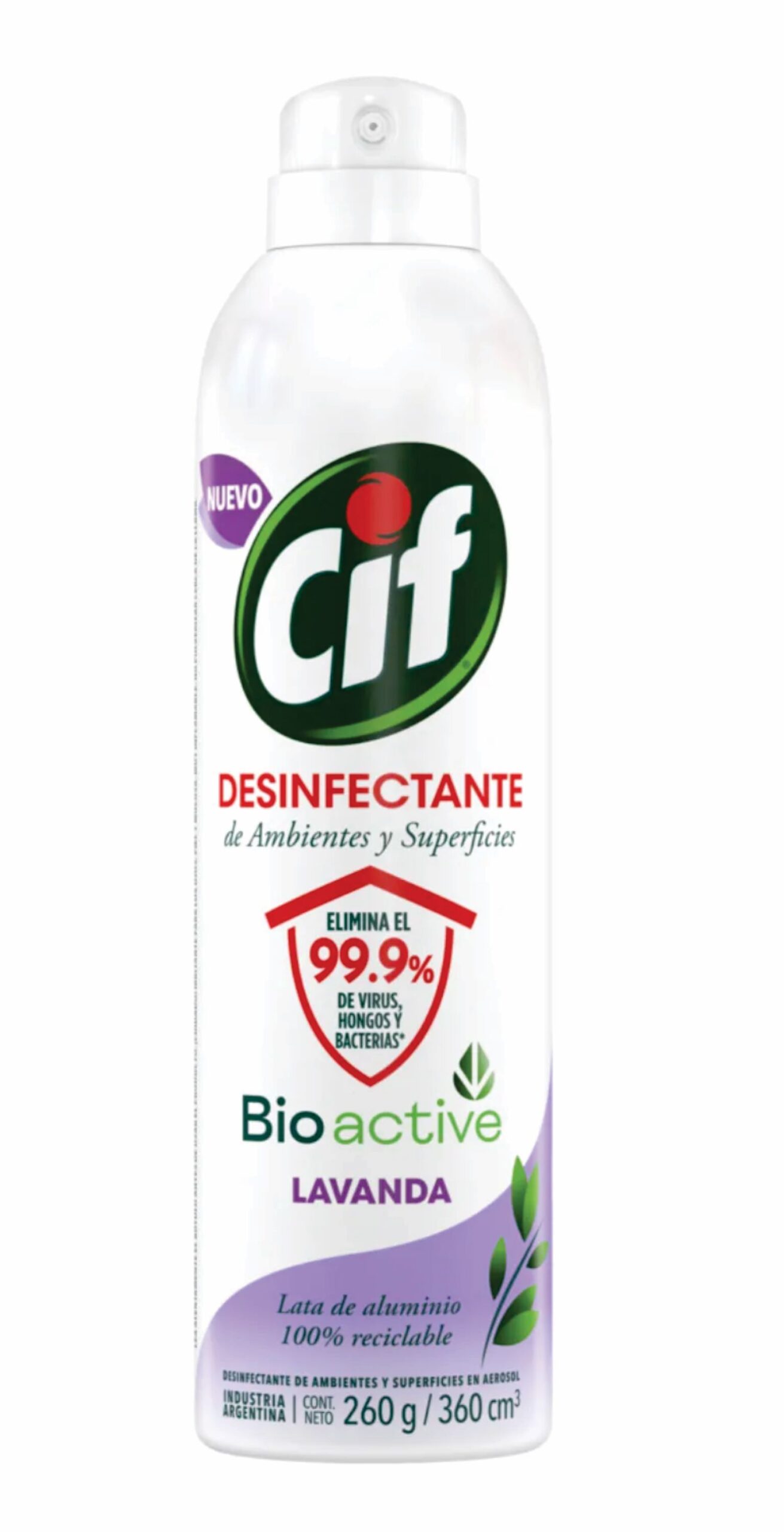 Desinfectante en Aerosol Lavanda Cif 360 ml