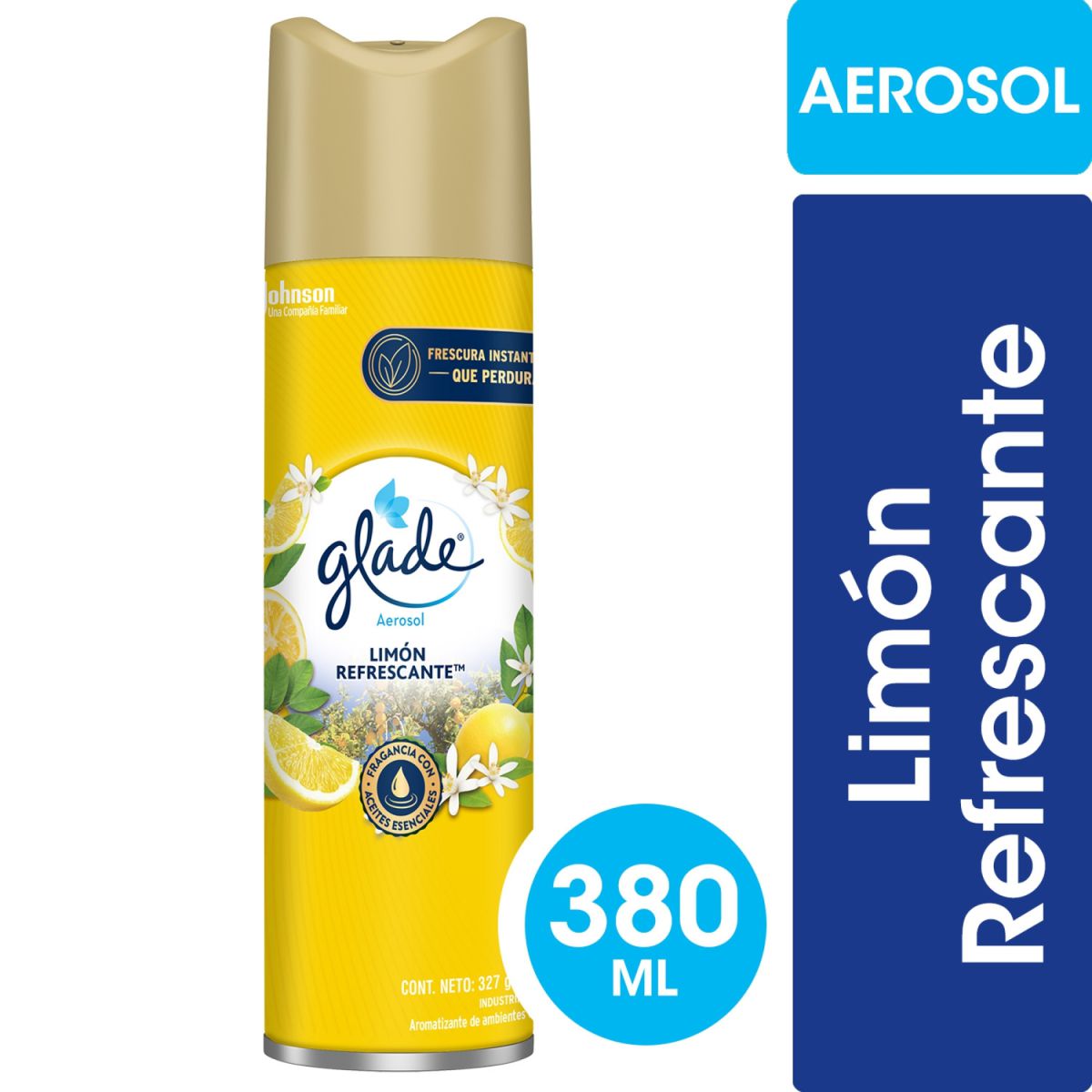 Desod.Amb. Limon Refrescante Glade 380 cc