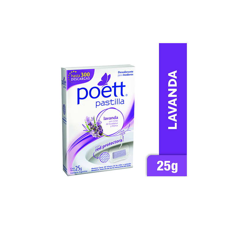 Desod.P/Inodoro C/Red Lavanda Poett 25 Grs