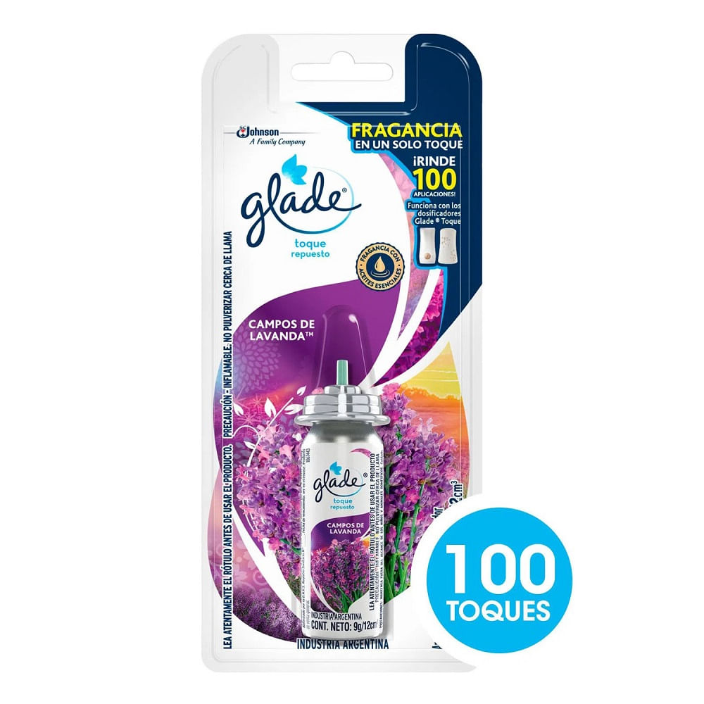 Desod. Toque Lavanda Rep. Glade 9 Grs