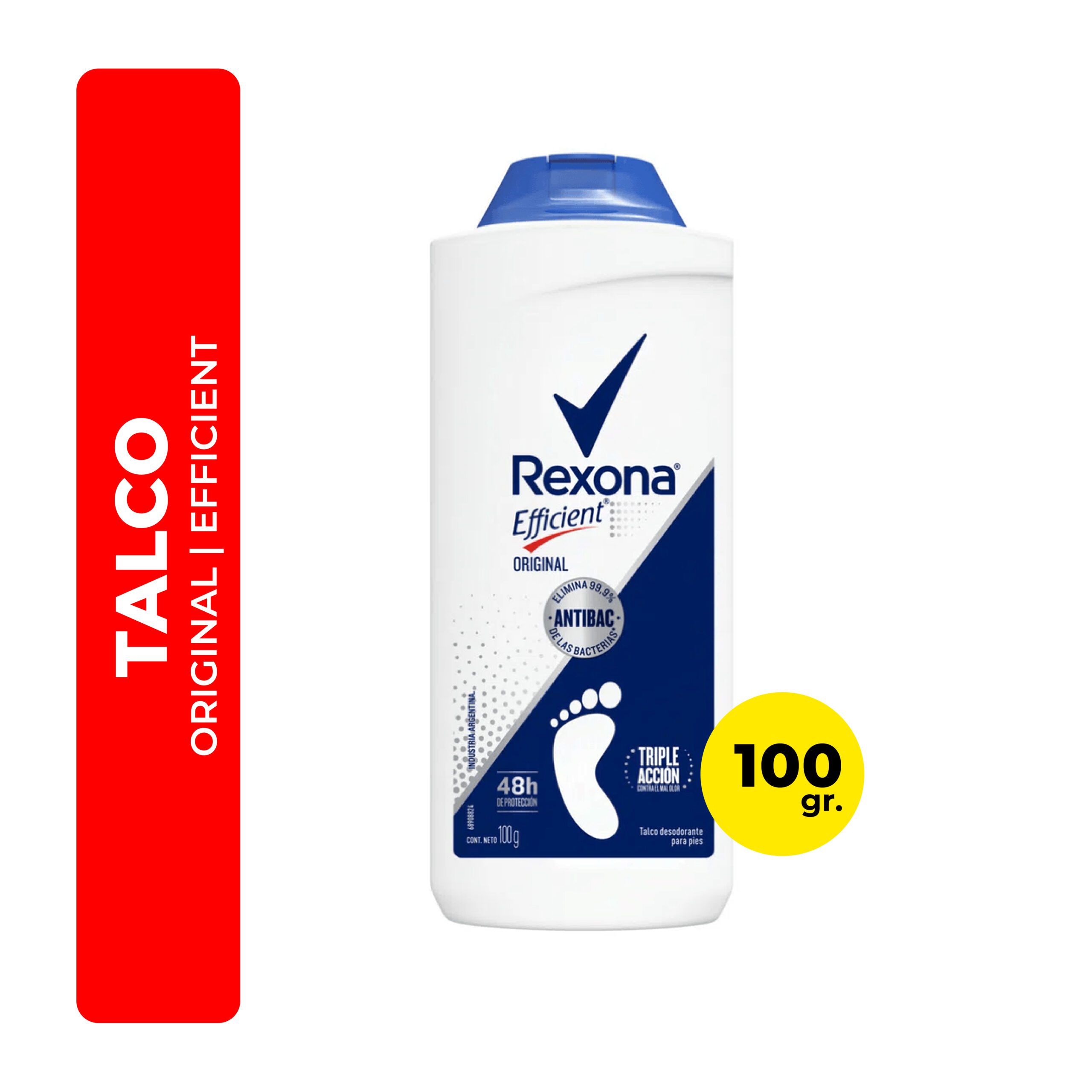 Desodorante P/Pies Efficient Antibacter Rexona 200 Grs
