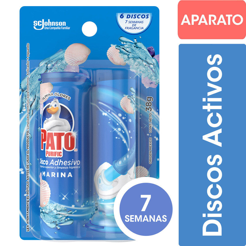Disco Adhesivo P/In. Marina x6D Rto. Pato Purific 38 Grs