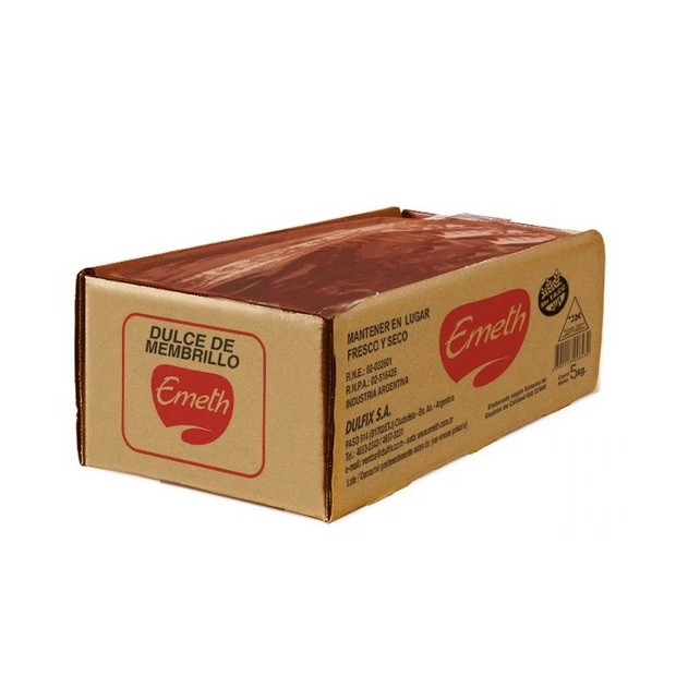 Dulce Membrillo Cajon Emeth 5 Kgr