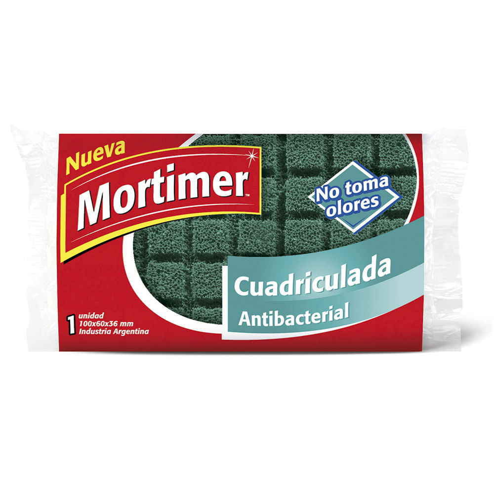 Esponja Cuadriculada Antibacterial Mortimer 1 Un