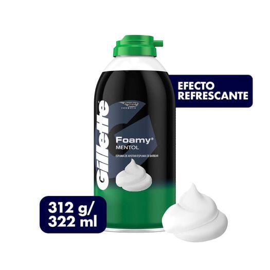 Espuma de Afeitar Foamy Regular Nva. Gillette 312 Grs