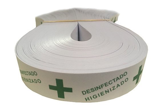 Fajas Sanitarias de Papel Engomadas 51x Ecochep 500 Un