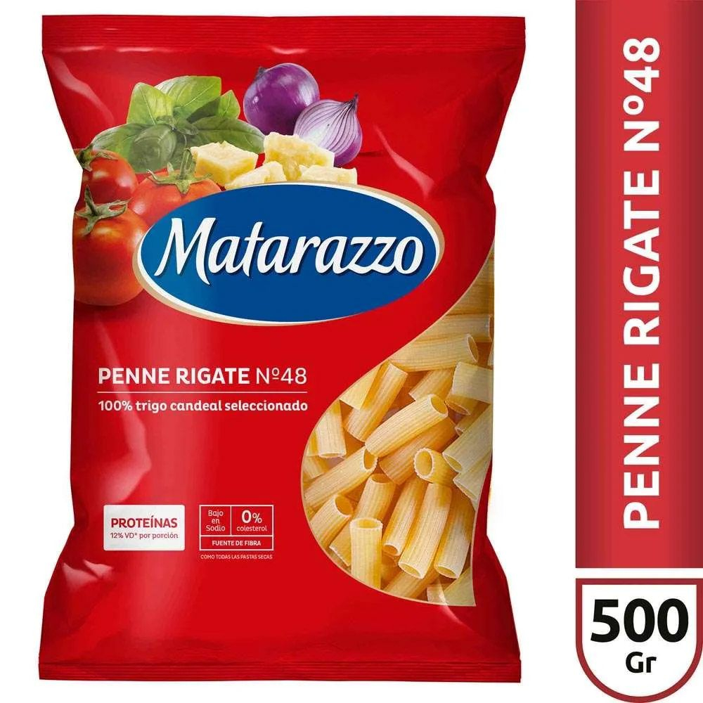 Fideos Penne Rigate Matarazzo 500 Grs