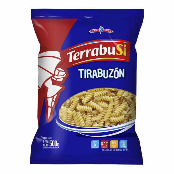Fideos Tirabuzón 3 Vegetales Matarazzo 500 Grs
